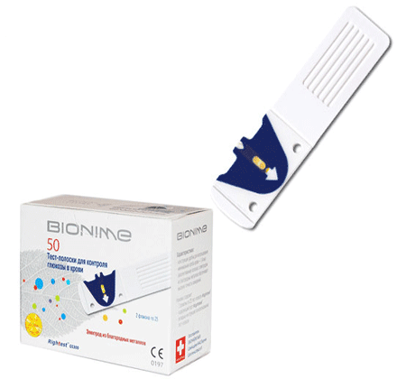 نوار تست قند خون بایونیم BIONIME