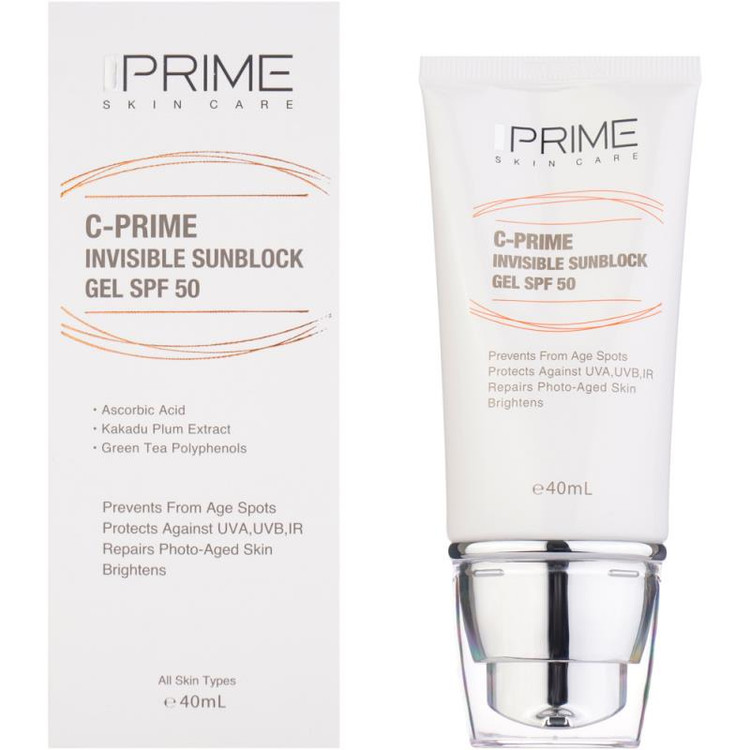 پریم ژل ضدآفتاب ویتامین سی SPF50 مناسب انواع پوست 40ML