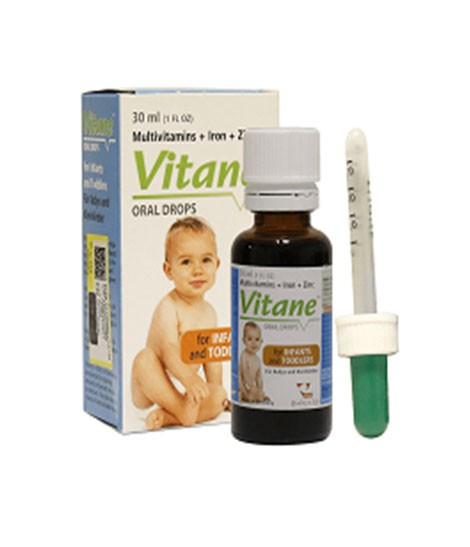 ویتان قطره خوراکی مولتی ویتامین بهمراه آهن وزینک 30ML
