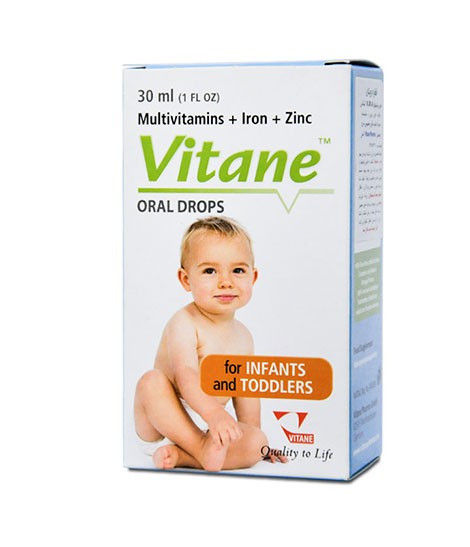 ویتان قطره خوراکی مولتی ویتامین بهمراه آهن وزینک 30ML