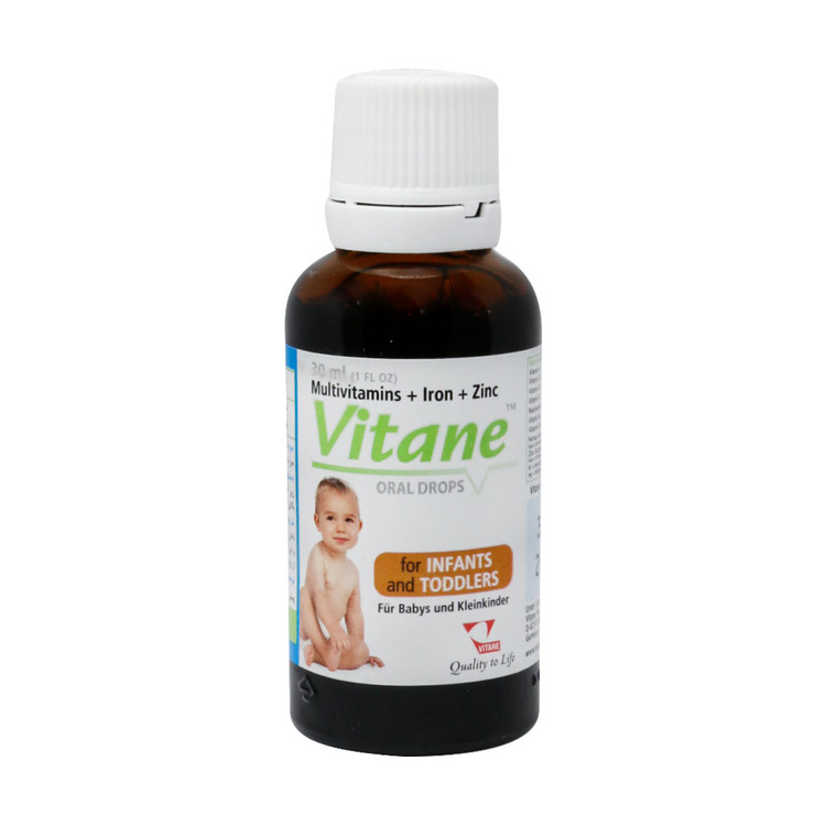 ویتان قطره خوراکی مولتی ویتامین بهمراه آهن وزینک 30ML