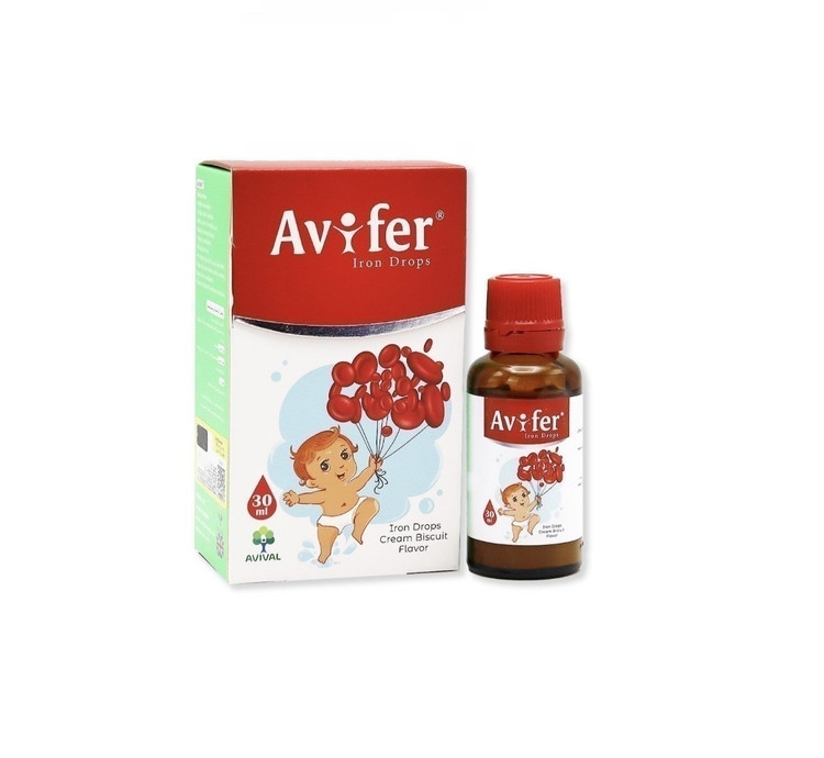 آویفر قطره آهن آویزومال 15میلی گرم 30ml