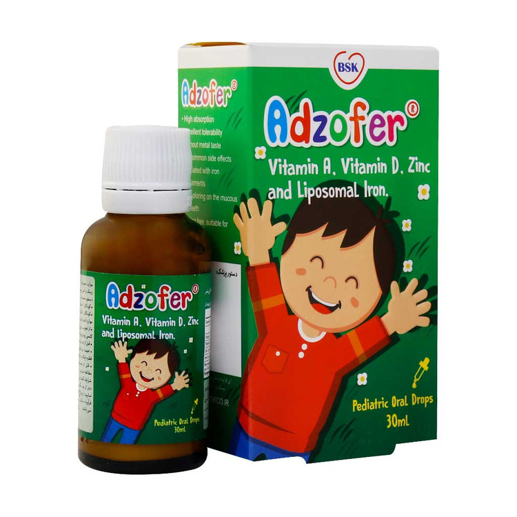 بی اس کی قطره خوراکی آدزوفر 30Ml