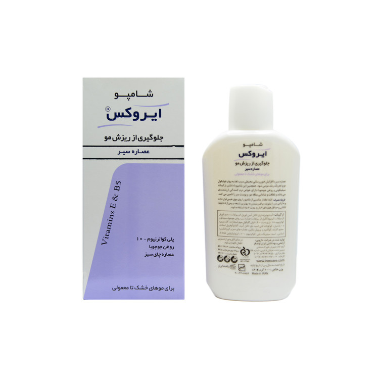 ایروکس شامپو ضدریزش موی سیر 200ML