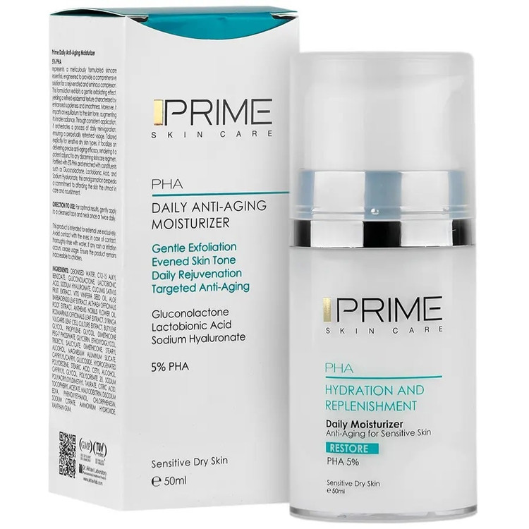 پریم کرم بازسازی کننده و آبرسان صورت پی اچ آ 5 درصد 50ML