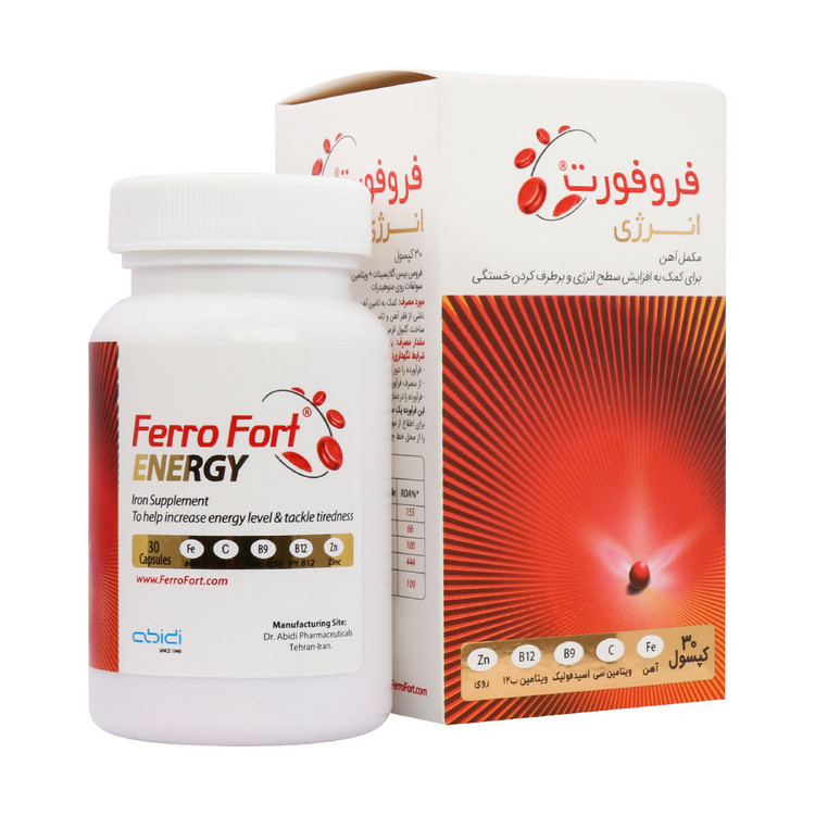 کپسول فروفورت انرژی عبیدی 30 عددی