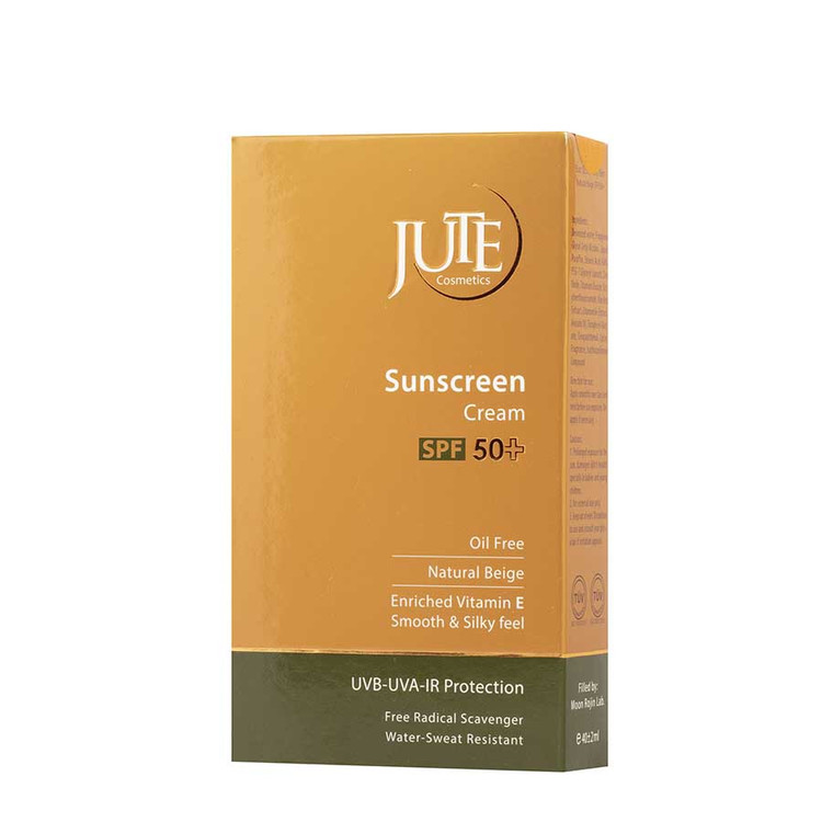کرم ضدآفتاب ژوت SPF50 مناسب پوست چرب | بژ طبیعی