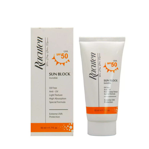 کرم ضد آفتاب بی رنگ پوست چرب و مختلط SPF50