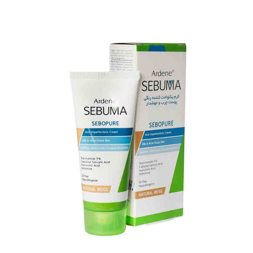 کرم یکنواخت کننده رنگی پوست چرب سبوما آردن