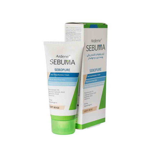 کرم یکنواخت کننده رنگی پوست چرب سبوما آردن