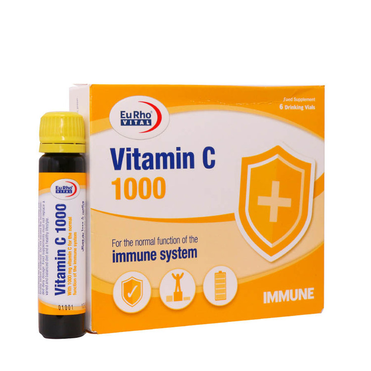 ویال خوراکی ویتامین سی 1000 میلی گرم یوروویتال