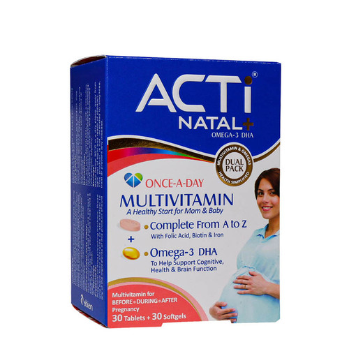 مولتی ویتامین اکتی ناتال پلاس 60 عدد