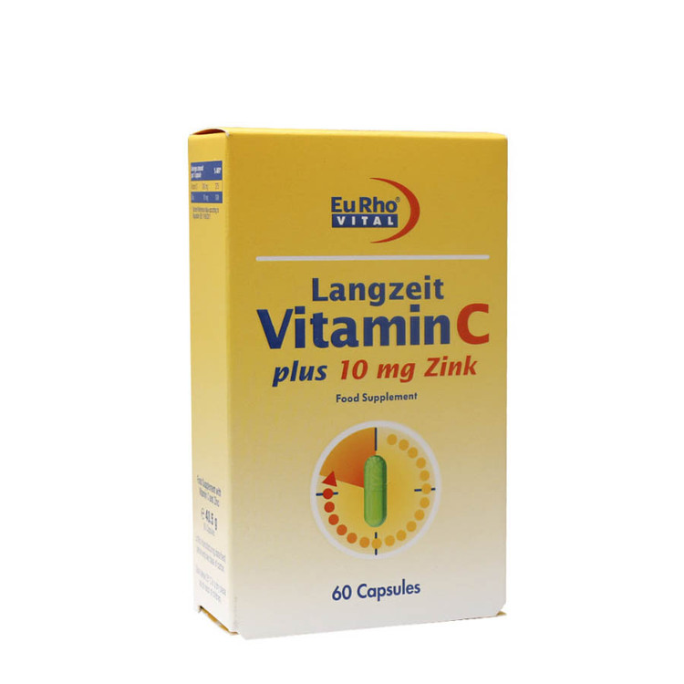 کپسول ویتامین C و زینک (۱۰ میلی گرم) یوروویتال