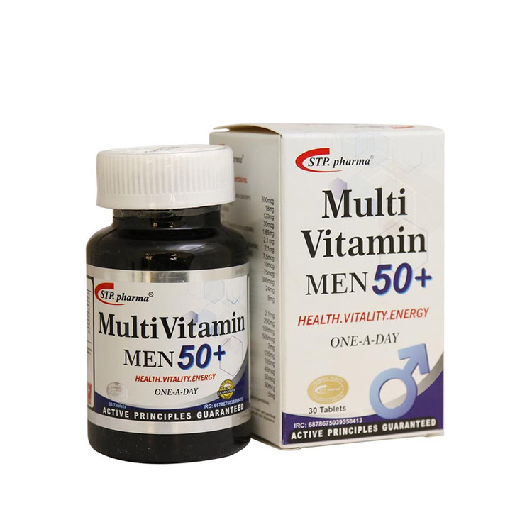 قرص مولتی ویتامین مردان بالای 50 سال STP فارما 30 عدد