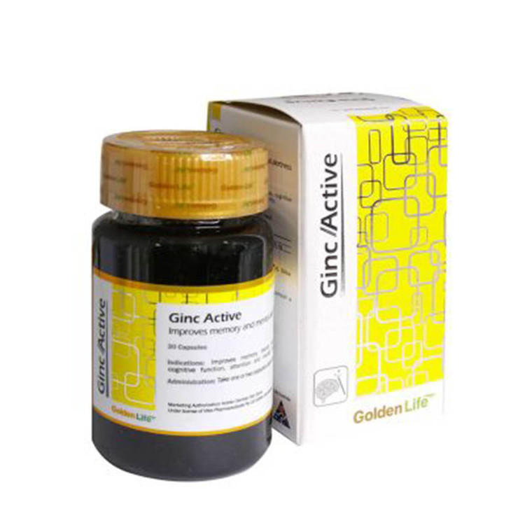 قرص جینک اکتیو گلدن لایف ۳۰ عدد
