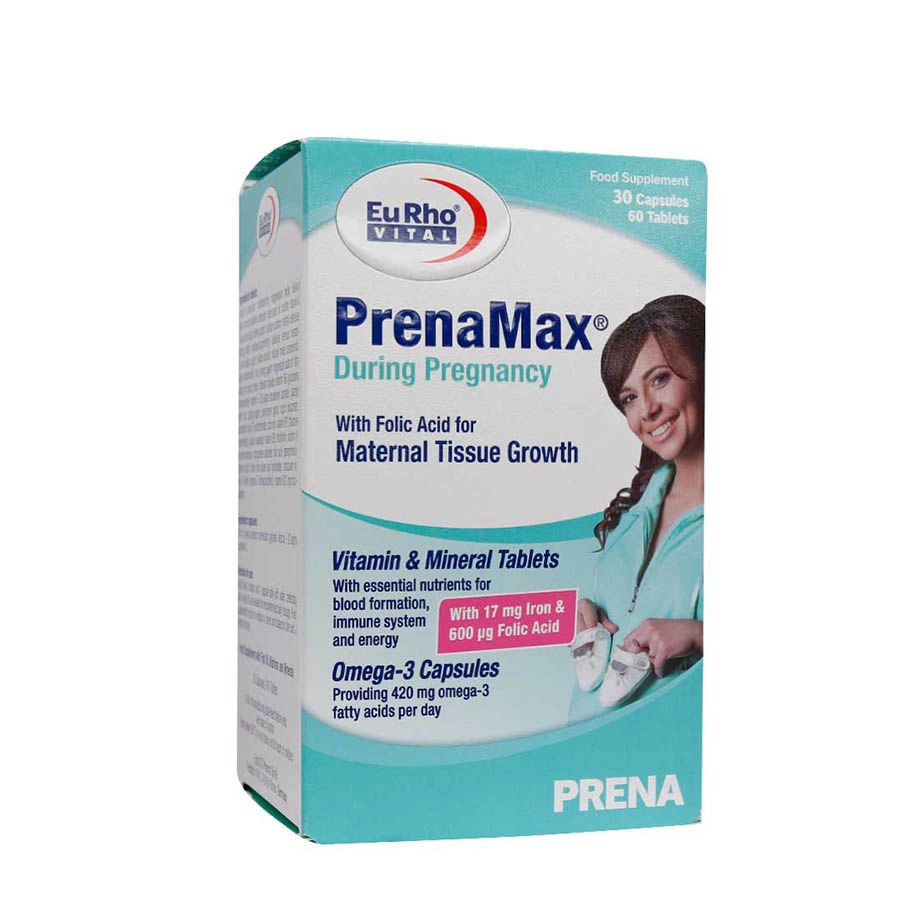 قرص پرینامکس دیورینگ پرگننسی یوروویتال مخصوص دوران بارداری 90 عدد