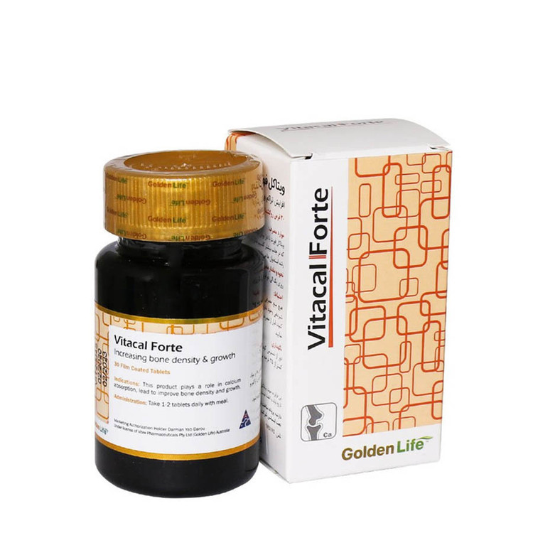قرص ویتاکل فورت گلدن لایف افزایش تراکم و محرک رشد استخوان 30 عدد