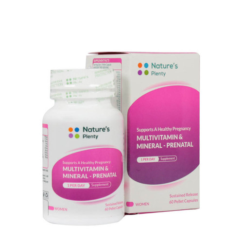 کپسول مولتی ویتامین و مینرال بارداری و شیردهی نیچرز پلنتی 60 عدد