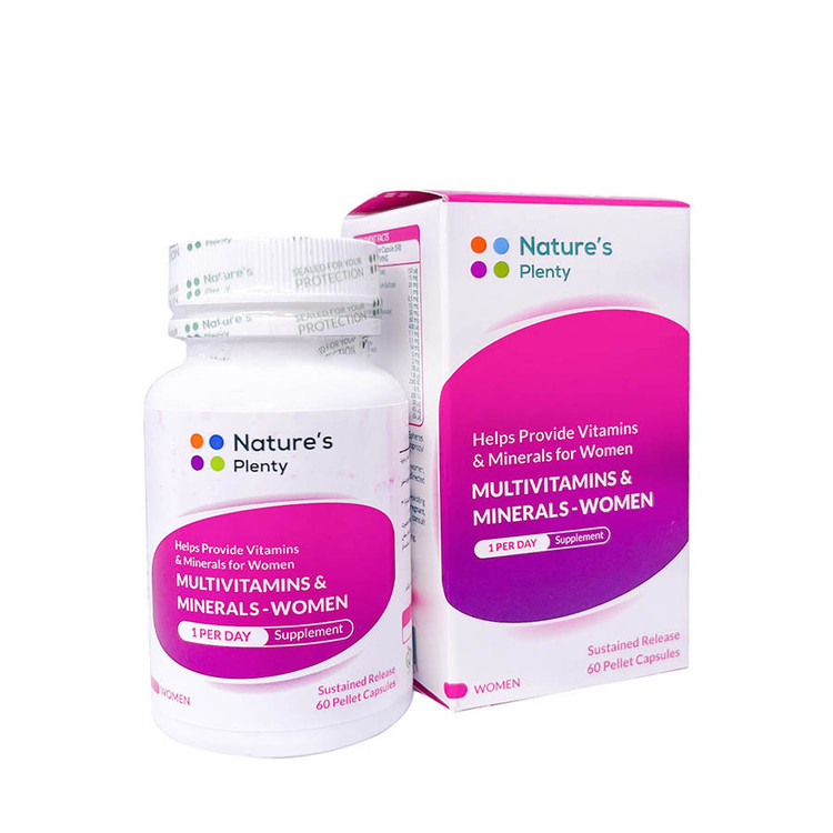 کپسول مولتی ویتامین و مینرال بانوان نیچرز پلنتی 60 عدد