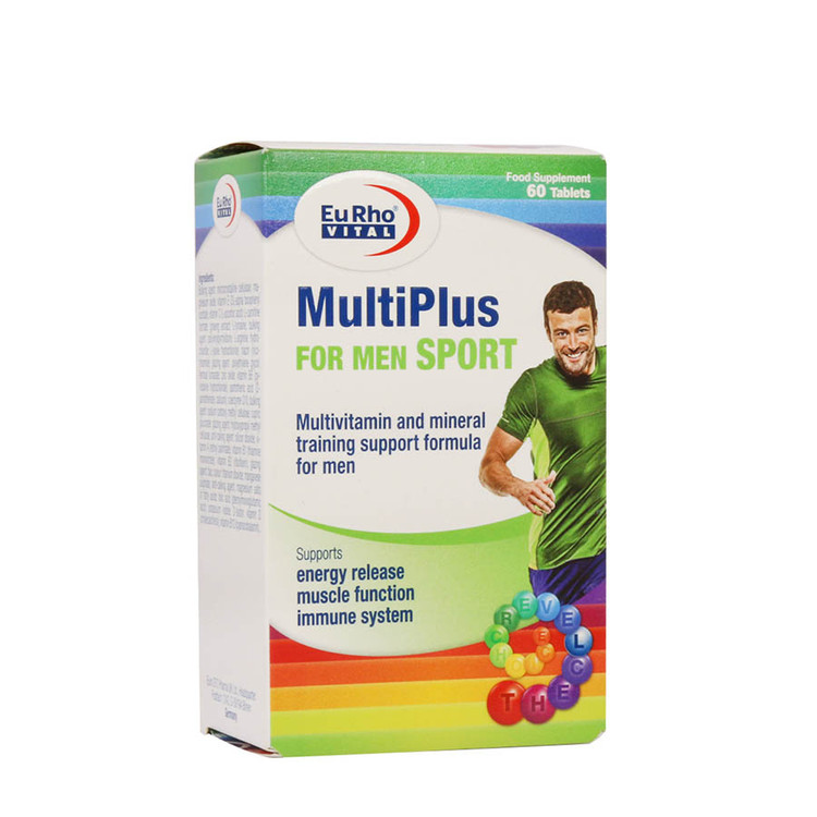 قرص مولتی پلاس فور من اسپرت یوروویتال 60 عدد