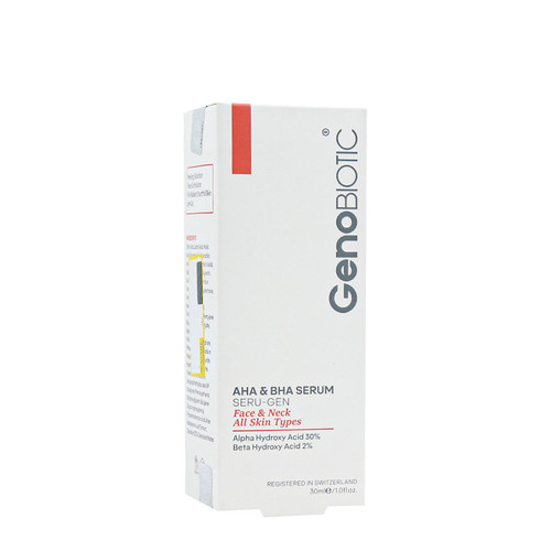 سرم آلفا و بتا هیدروکسی اسید ژنوبایوتیک 30 میلی لیتر