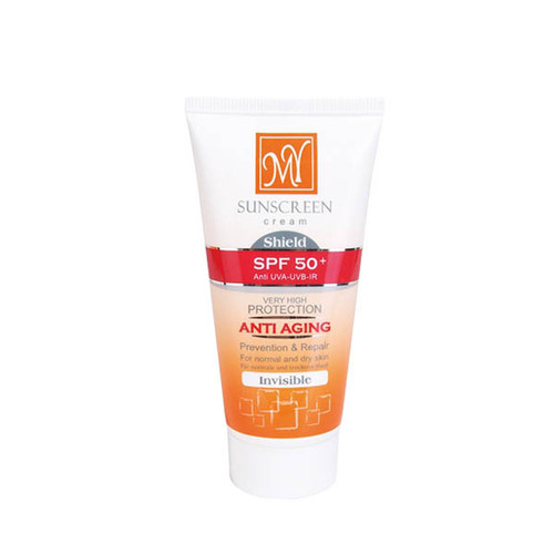 کرم ضد آفتاب مای ⁺SPF50 مناسب پوست های معمولی تا خشک مدل NATURAL TINTED