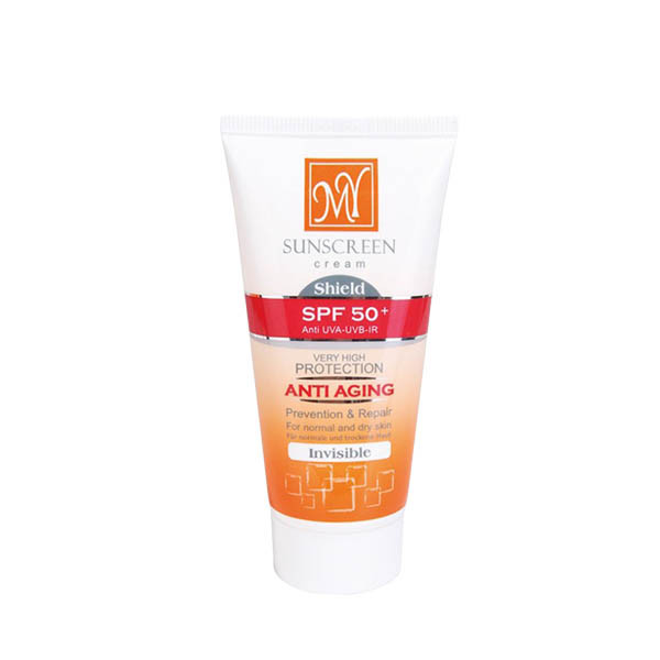 کرم ضد آفتاب مای ⁺SPF50 مناسب پوست های معمولی تا خشک مدل NATURAL TINTED
