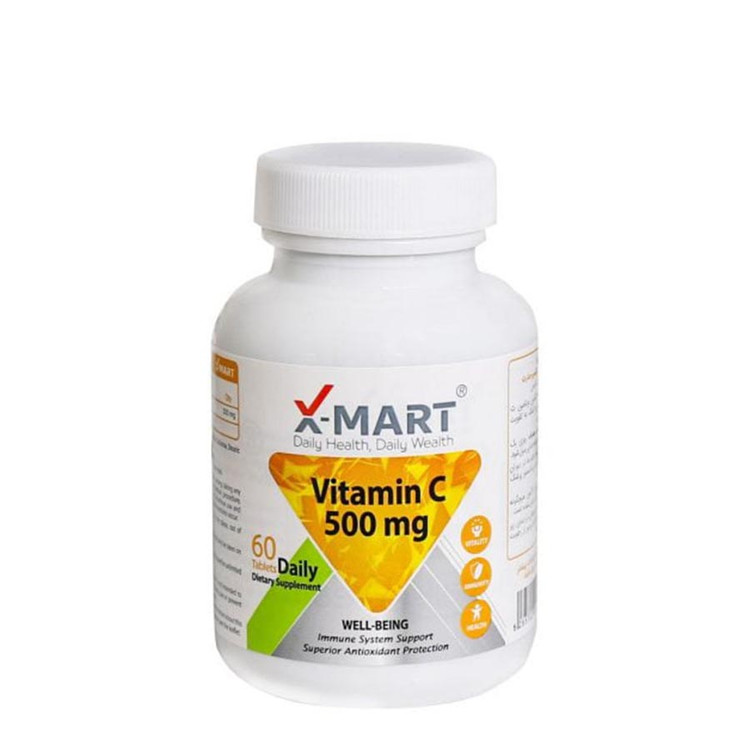 قرص ویتامین C 500 میلی گرم ایکس مارت 60 عدد