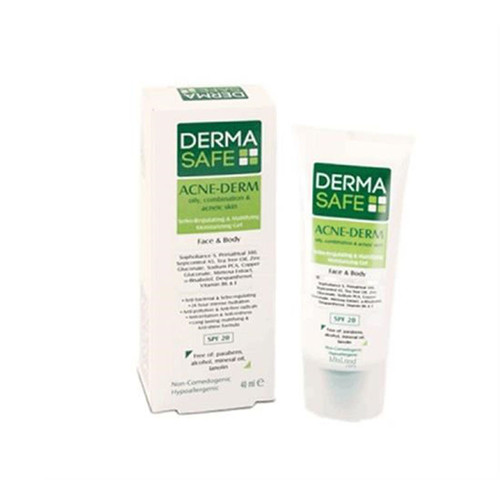 ژل مرطوب کننده فاقد چربی درماسیف مناسب پوست های چرب، مختلط و دارای آکنه ۴۰ میلی لیتر