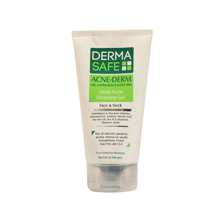 ژل شستشوی صورت درماسیف مناسب پوست های چرب، مختلط و دارای آکنه ۱۵۰ میلی لیتر