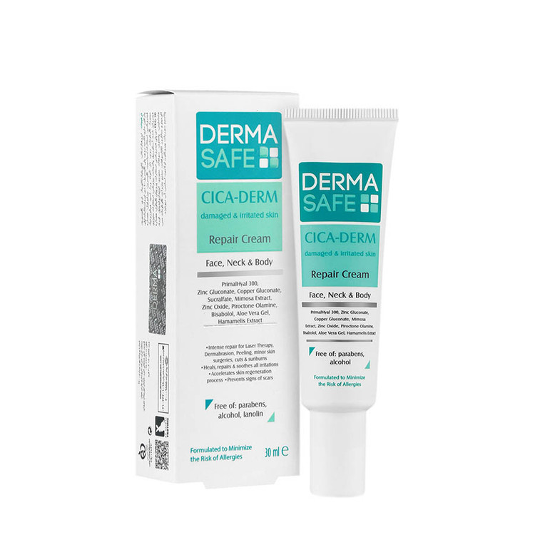 کرم بازسازی کننده پوست درماسیف مناسب پوست های آسیب دیده و تحریک شده ۳۰ میلی لیتر