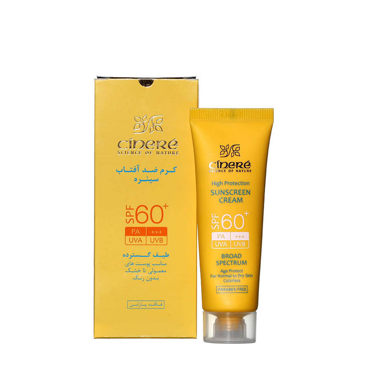 کرم ضد آفتاب SPF60 پوست معمولی تا خشک سینره