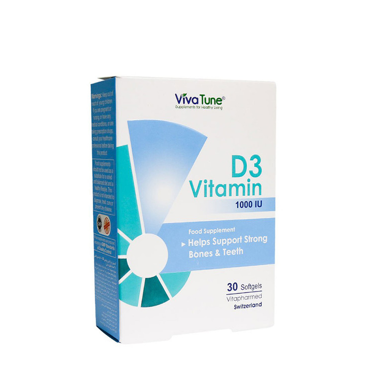 سافت ژل ویتامین د3 1000 واحد ویواتیون 30 عدد