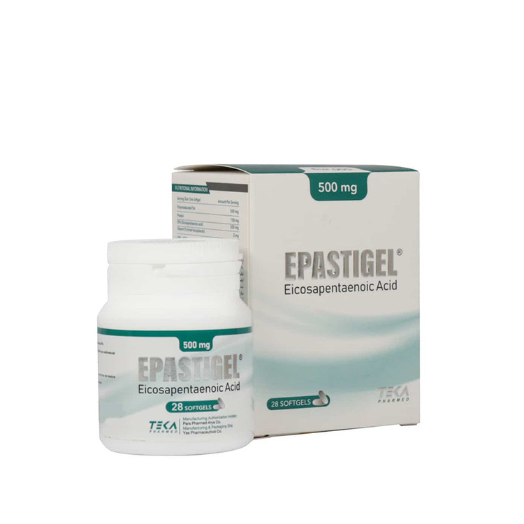 سافت ژل اپاستیژل 500 میلی گرم تکا فارمد 28 عدد