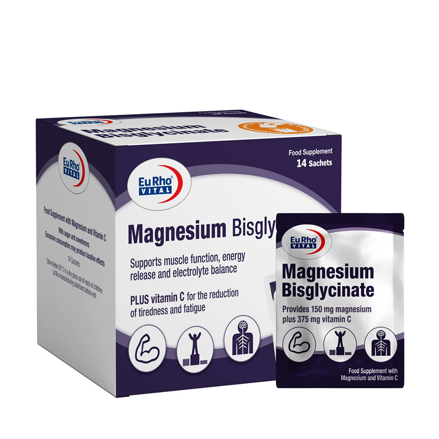 ساشه منیزیم بیس گلایسینات یوروویتال 14 عدد