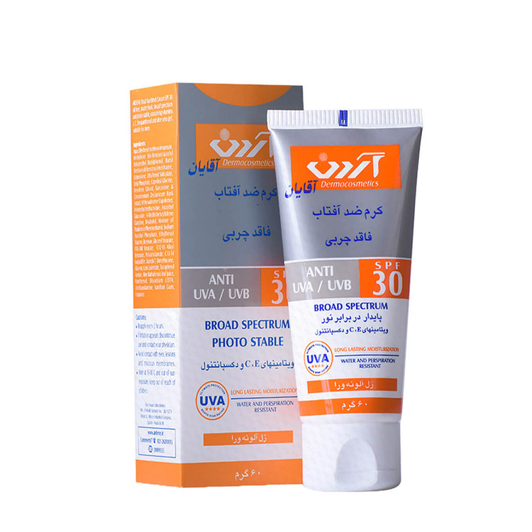 کرم ضد آفتاب آقایان آردن SPF30 فاقد چربی