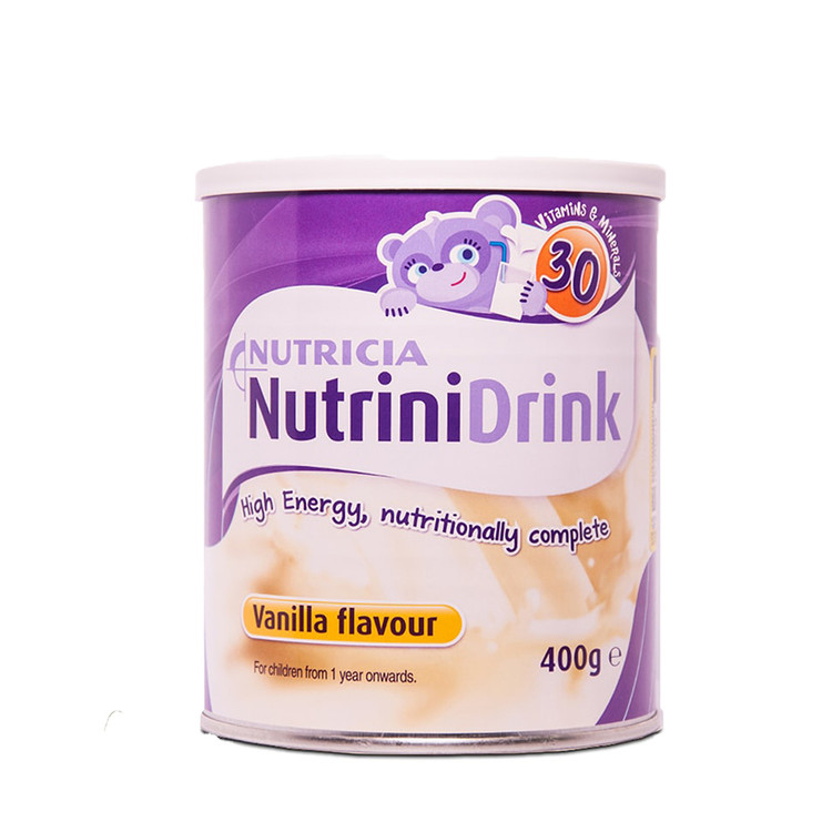 پودر نوترینی درینک نوتریشیا با طعم وانیل ۴۰۰ گرم