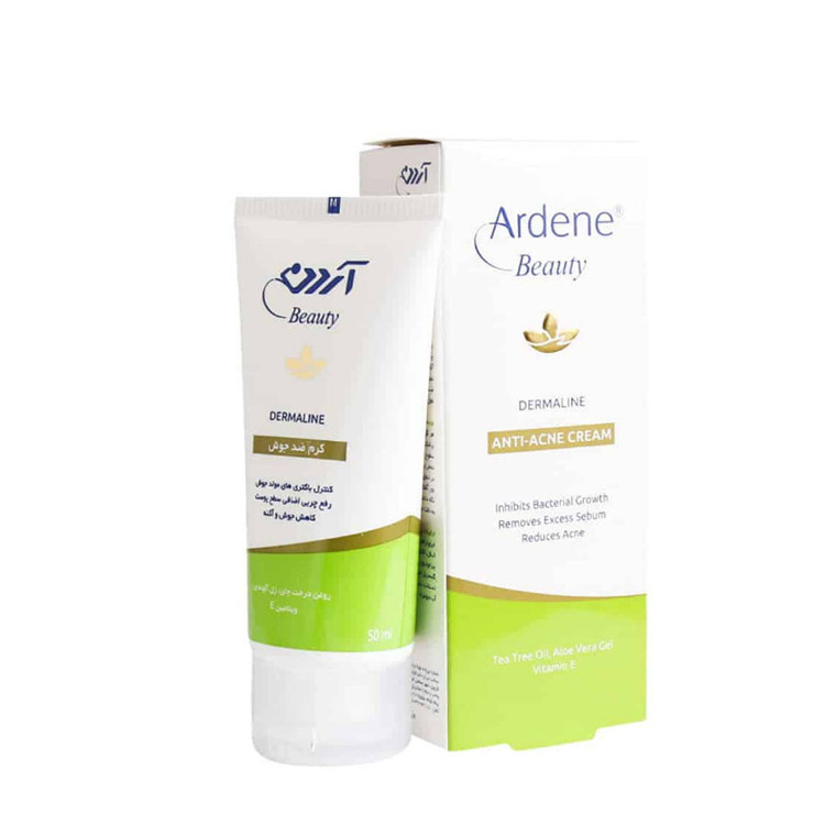 کرم ضد جوش آردن حاوی روغن درخت چای و ژل آلوئه ورا 50 میلی گرم