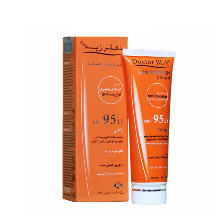 کرم ضد آفتاب SPF95 دکتر ژیلا با چربی کنترل شده 50 میلی لیتر