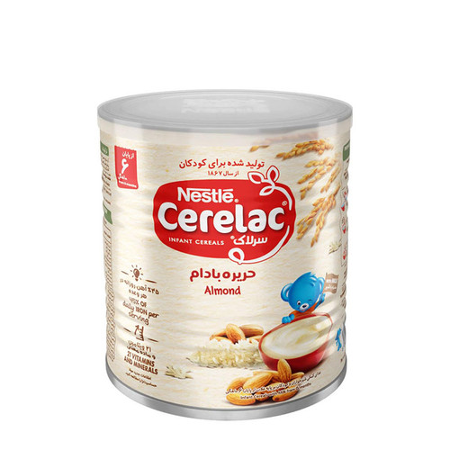 سرلاک حریره بادام به همراه شیر نستله 400 گرم