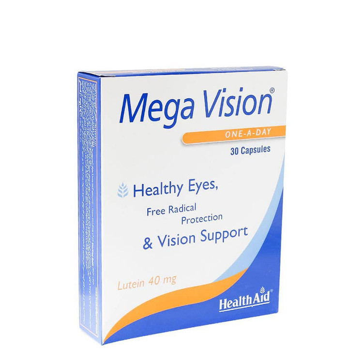 کپسول مگا ویژن لوتئین 40 میلی گرم هلث اید 30 عدد
