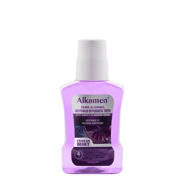 دهان شویه آلکامن مدل ارتودنسی حجم 350 میلی لیتر