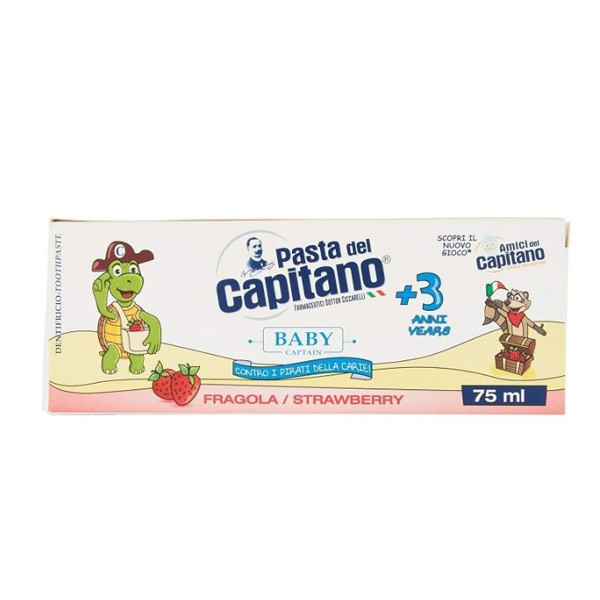 خمیردندان کودک پاستا دل کاپیتانو با طعم توت فرنگی