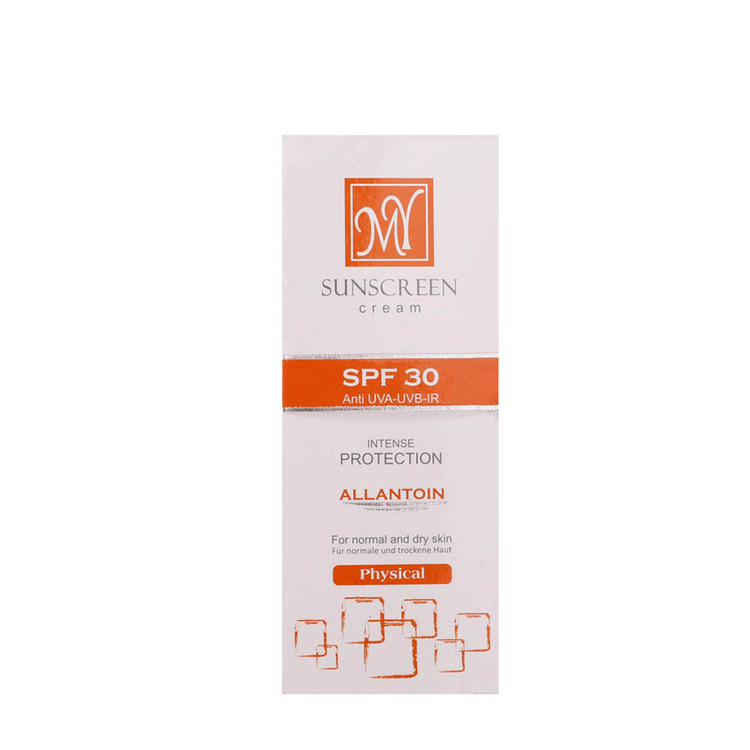 کرم ضد آفتاب فیزیکال SPF30 مای مناسب پوست های معمولی تا خشک