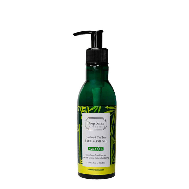 ژل شستشوی صورت پوست چرب دیپ سنس سی گل حاوی عصاره بامبو و درخت چای 250 میلی لیتر