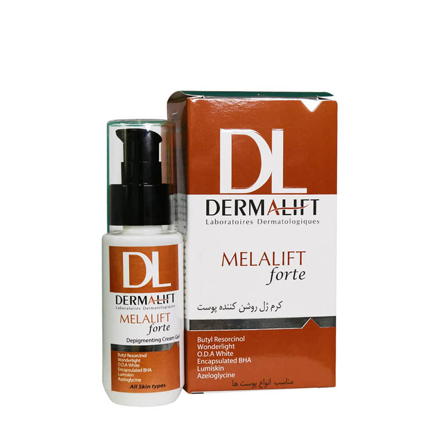 کرم ژل روشن کننده پوست ملالیفت درمالیفت مناسب انواع پوست 50 میلی لیتر