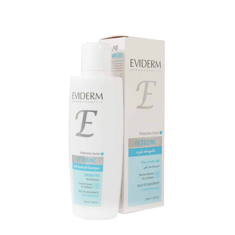 شامپو ضد شوره روزانه اکتوزینک اویدرم مناسب انواع مو ۲۵۰ میلی لیتر
