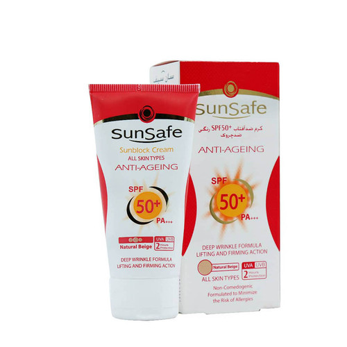 کرم ضد آفتاب و ضد چروک سان سیف SPF50 حجم ۵۰ میلی لیتر