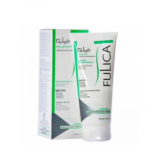 شامپو خیلی ملایم فولیکا مناسب پوست سر حساس و خارش دار ۲۰۰ میلی لیتر