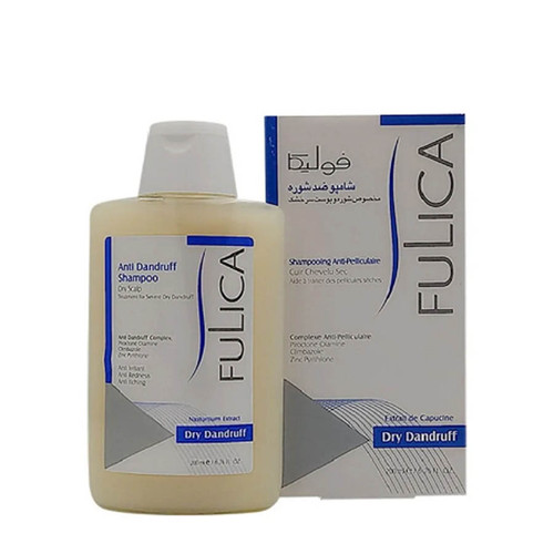 شامپو ضد شوره خشک فولیکا مناسب پوست سر خشک ۲۰۰ میلی لیتر
